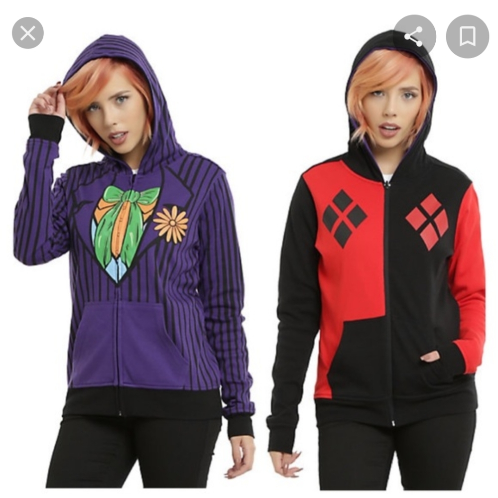 The Joker/Harley Quinn Reverse Hoodie Jacket